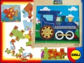 DREWNIANE PUZZLE MIX WZORÓW EDUKACYJNE EMAJ